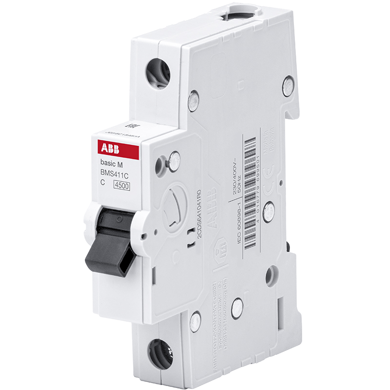 Автоматический выключатель ABB Basic M 1п C63 4,5кА BMS411C63